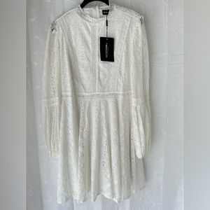 ✨Pretty Little Things Laced long sleeve boho dress. In good/fair condition.✨